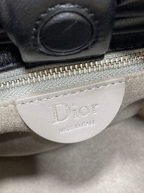 Dior 26 Bow Chain Bag in Black Lambskin