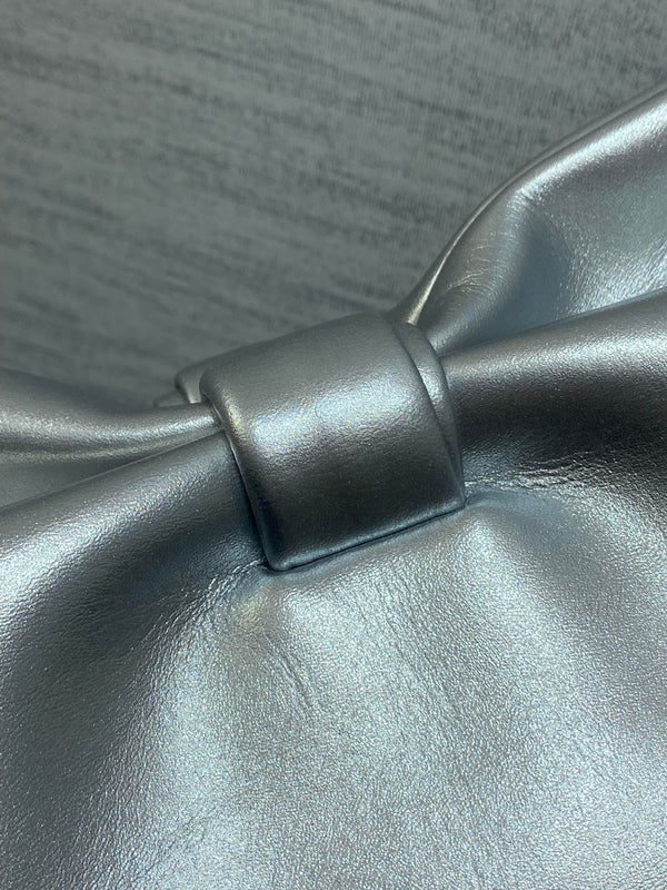 Dior 26 Bow Chain Bag in Silver Lambskin