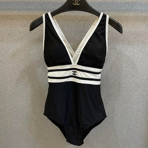Chanel One-Piece Swimsuit Black in Cotton polyester 201831