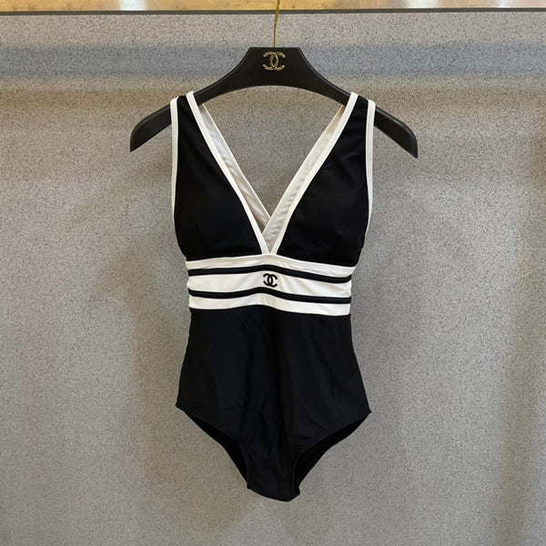 Chanel One-Piece Swimsuit Black in Cotton polyester 201831