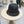 Chanel vintage Hat Pearl embellishments Black in Straw 201641