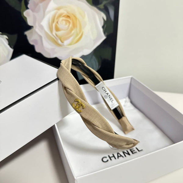 Chanel Headband Beige in Cloth 201913