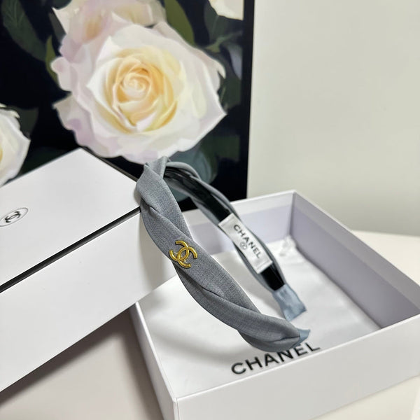 Chanel Headband Grey in Cloth 201912
