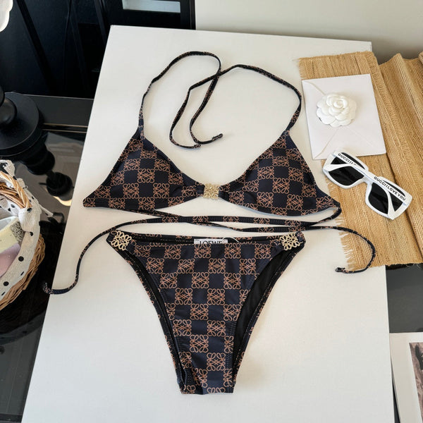 Loewe Vintage Bikini Dark Brown in Cotton 201822