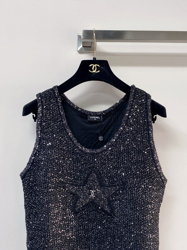 Chanel Vest Black in Tencel 194351