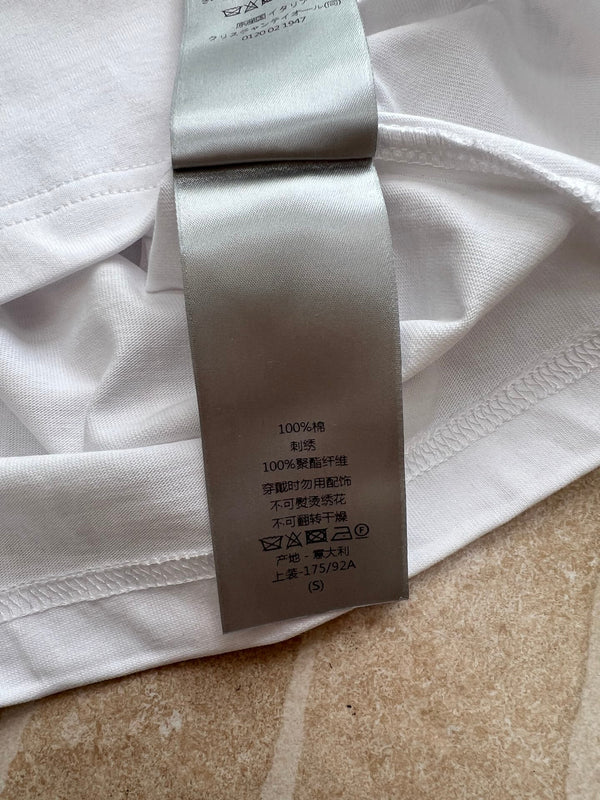Dior Logo Short-Sleeve T-Shirt White in Cotton 197838