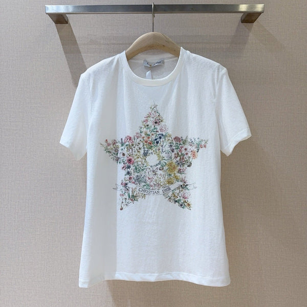 Dior Short-sleeved T-shirt White in Cotton 193375