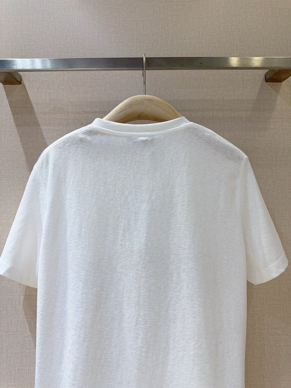 Dior Short-sleeved T-shirt White in Cotton 193375