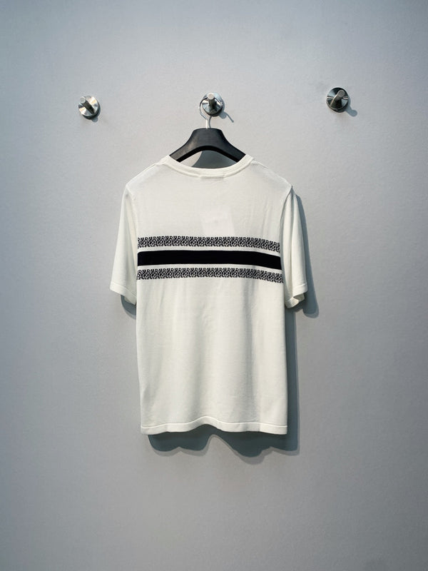 Dior 26 Letter Print T-shirt White in Tencel Wool 363089