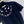 Dior Floral Embroidered Collared Knit Sweater Navy Blue in Viscose 360688