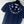 Dior Floral Embroidered Collared Knit Sweater Navy Blue in Viscose 360688