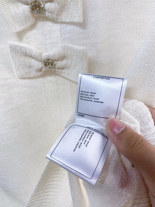 Chanel Short-Sleeve T-Shirt Blue in Wool 208006