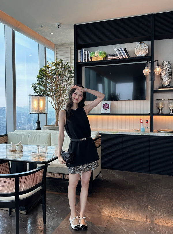 Chanel Heiress Dress Black in Acetate 202471