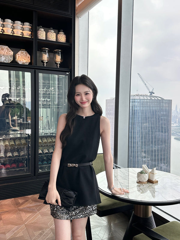 Chanel Heiress Dress Black in Acetate 202471