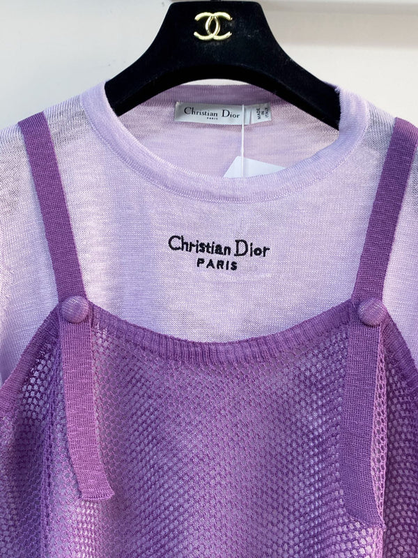 Dior Short-Sleeve T-Shirt  Purple in Acrylic 203995