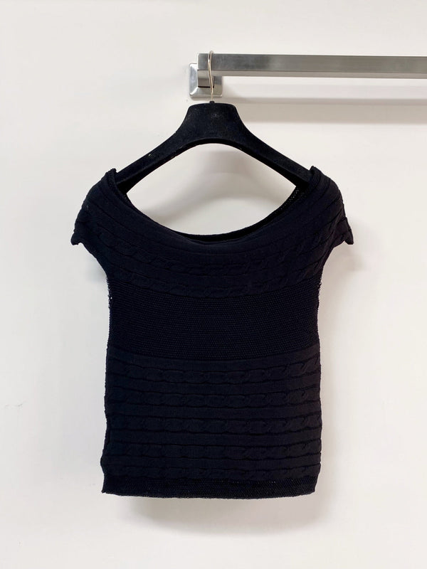 Miumiu Short-Sleeve T-Shirt Black in Cotton Nitrile 208016