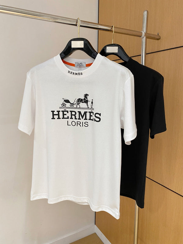 HM Short-Sleeve T-Shirt Black in Cotton 215435