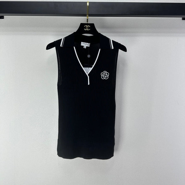 Chanel Vest Black in Polyester 365301