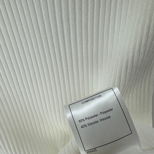Chanel Vest White in Polyester 365297