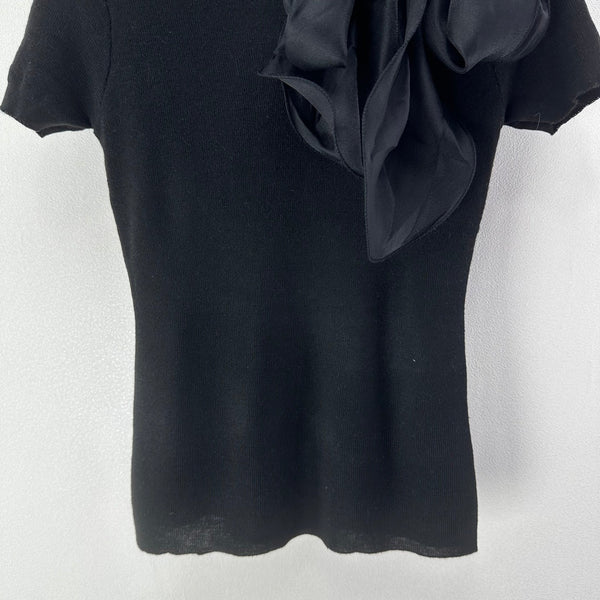 Chanel Bow-Tie Knit Top Black in Viscose 361048