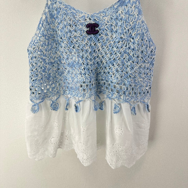Chanel Lace Camisole Blue in Wool 361032