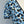 Miu Miu Floral V-Neck Dress Blue in Mulberry Silk 221190