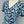 Miu Miu Floral V-Neck Dress Blue in Mulberry Silk 221190