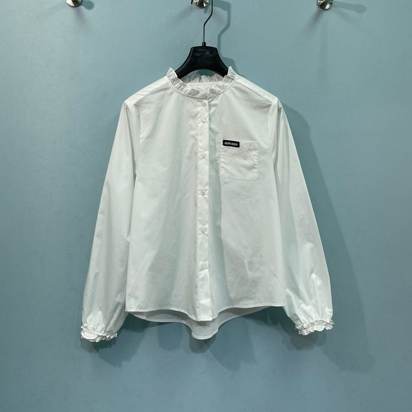 Miu Miu Shirt White in Cotton 218514