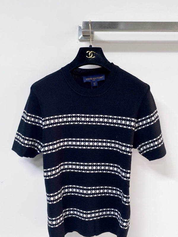 LV Short-Sleeve T-Shirt Black in Wool 215551