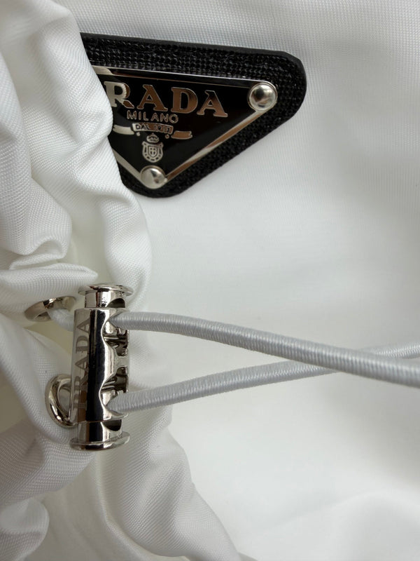 Prada Half-zip Pullover Top and Shorts White in Polyester 234857