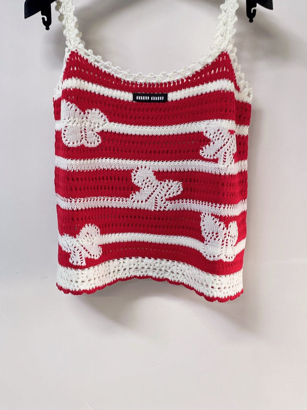 Miu Miu Camisole Red in Wool 252214