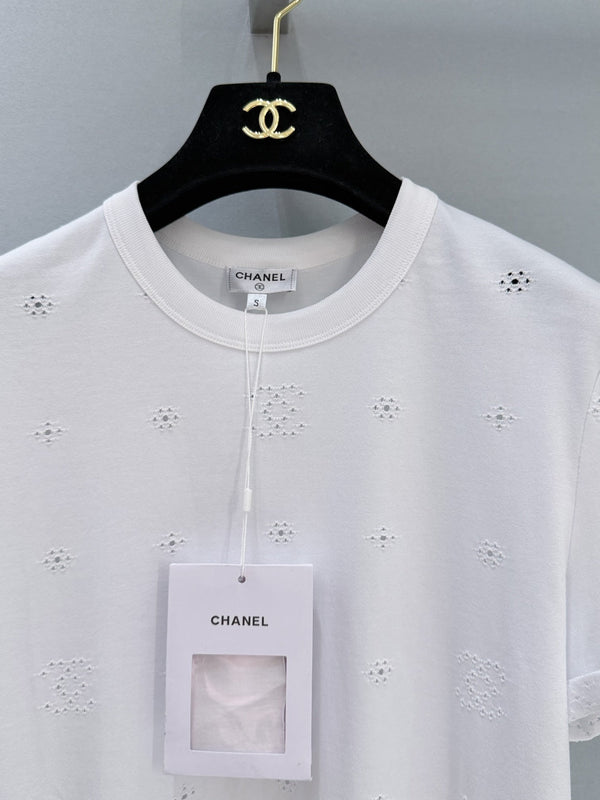 Chanel 26 Short-sleeved T-shirt White in Cotton 253570