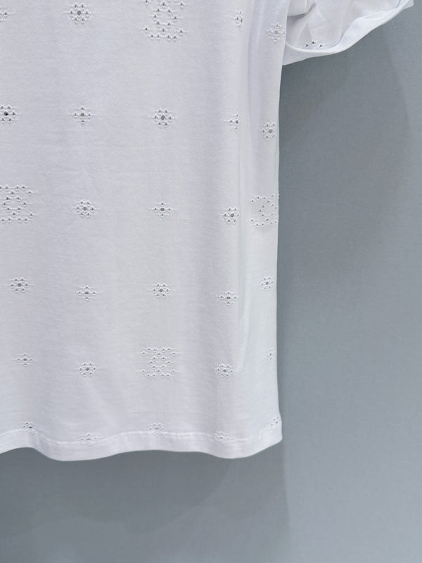 Chanel 26 Short-sleeved T-shirt White in Cotton 253570