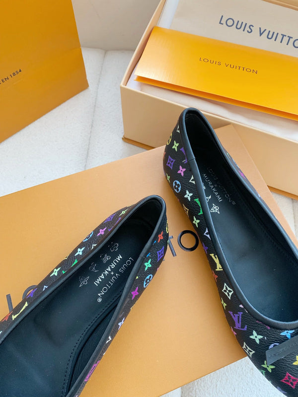 LV x TM Darling Ballerina Black in Cowhide 703033