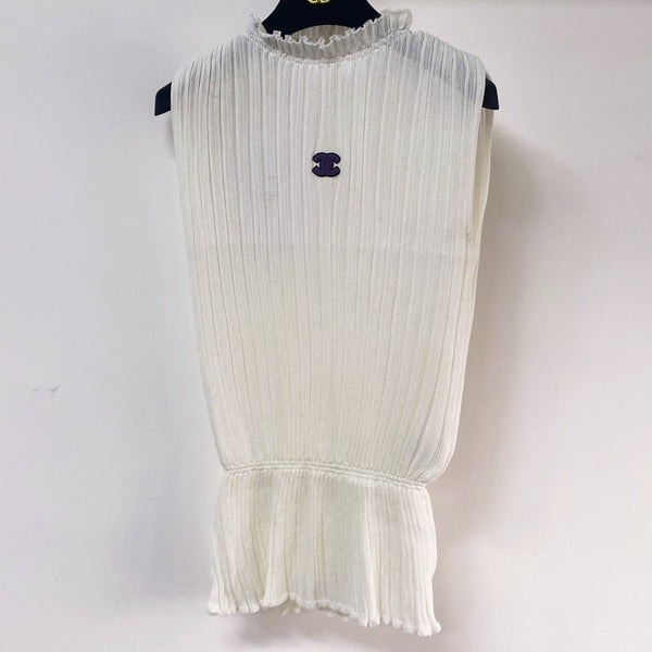 Chanel Vest White in Wool 262529