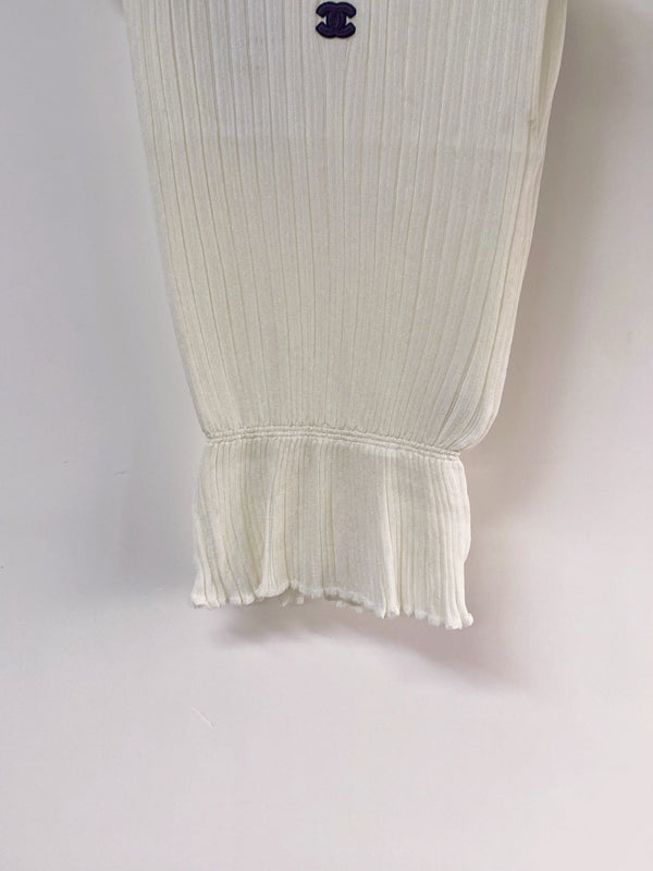 Chanel Vest White in Wool 262529