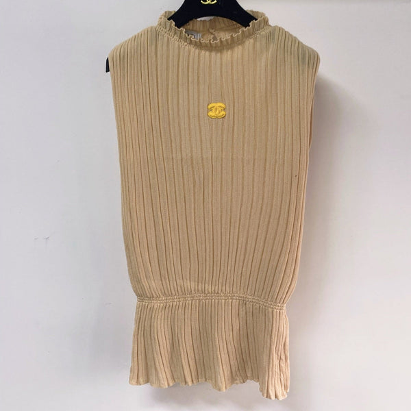 Chanel Vest Nude Beige in Wool 262528