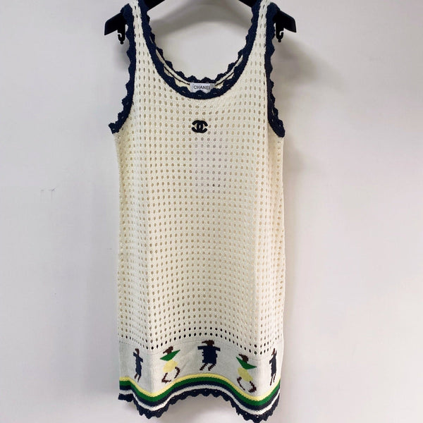Chanel Vest Dress White in Wool 262527
