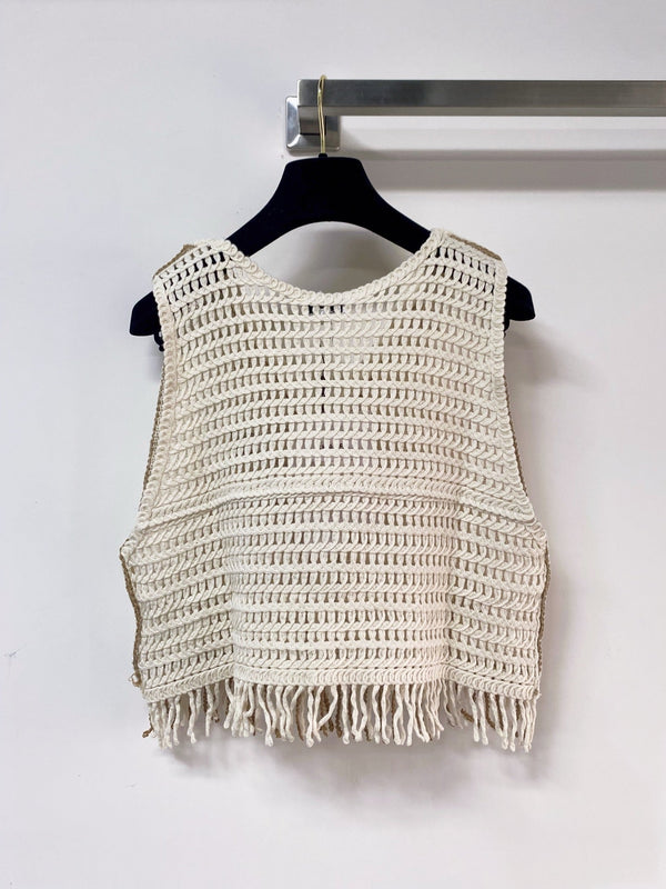 Chanel Vest Cream in Cotton 262462