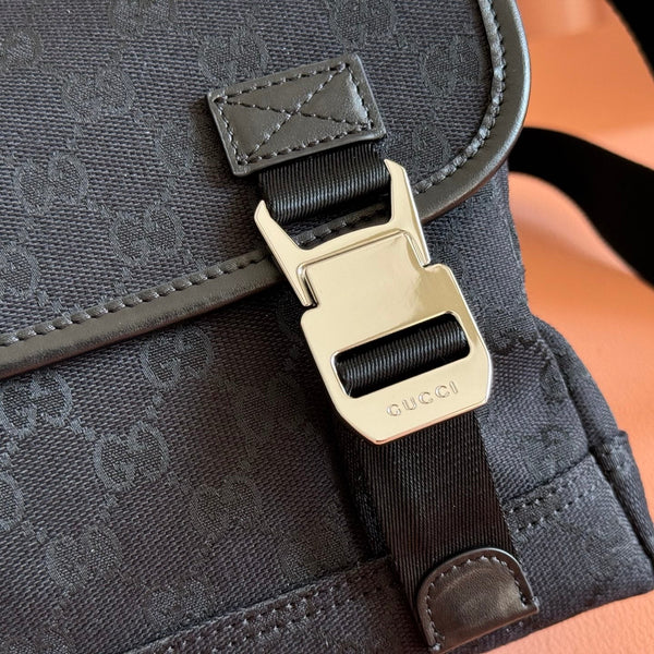 Gucci Canvas Small 25 Crossbody Bag Black in Canvas 284895