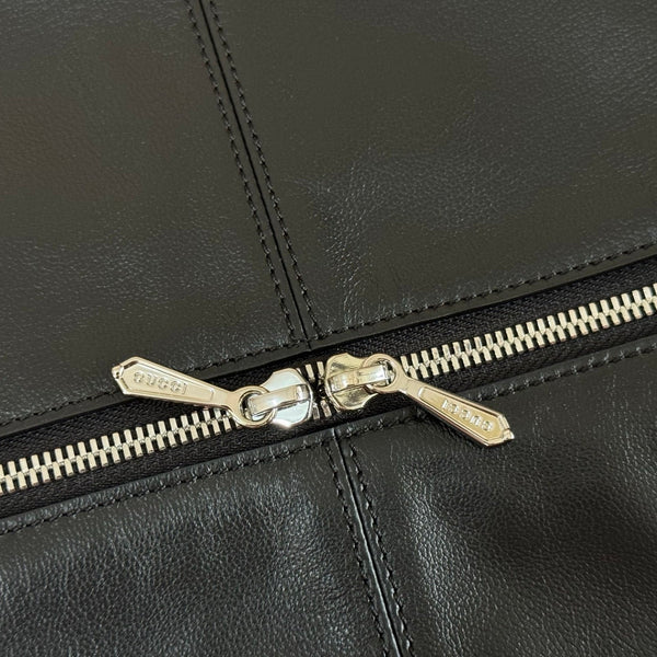 Gucci 26 Brera Large 45 Crossbody Bag Black in Lambskin 284978