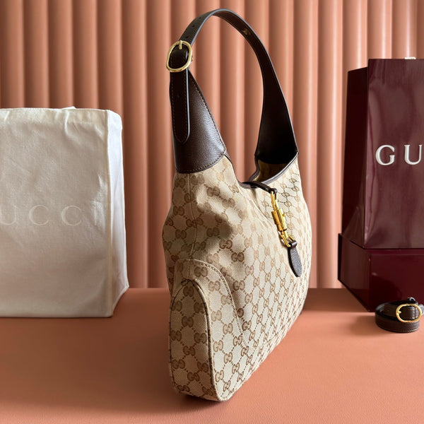 Gucci 26 Jackie 40cm Brown in Canvas 284934