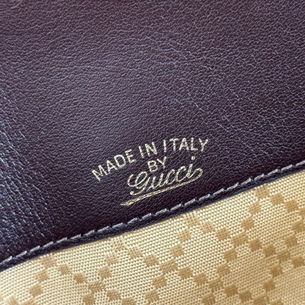 Gucci 26 Horsebit Crossbody Bag 21cm Brown in Cowhide 285032