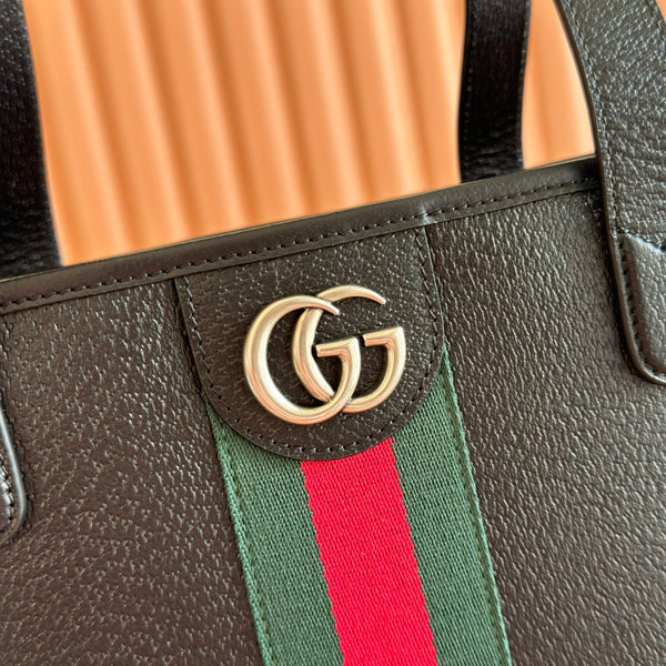 Gucci Ophidia Tote Bag 36 Brown in Cowhide 285043