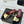 CC 26S Double C Patchwork Sandal 50 Black Gold in Custom leather 706377