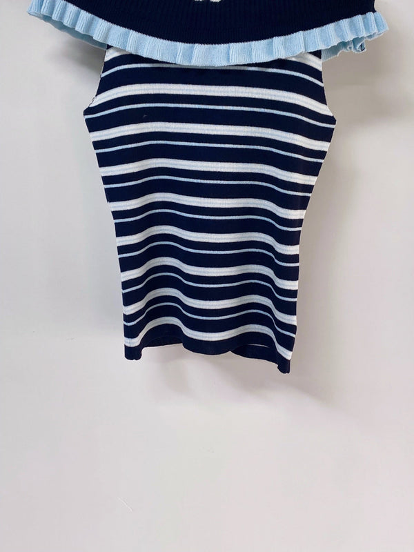 Chanel 26 Vest Navy Blue in Acrylic 283185