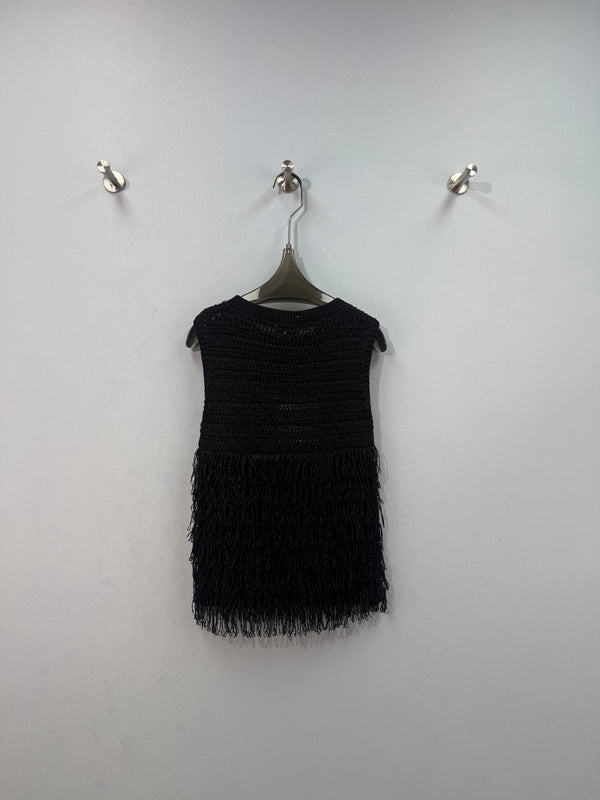 Chanel Vest Black in Nitrile Cotton 282522
