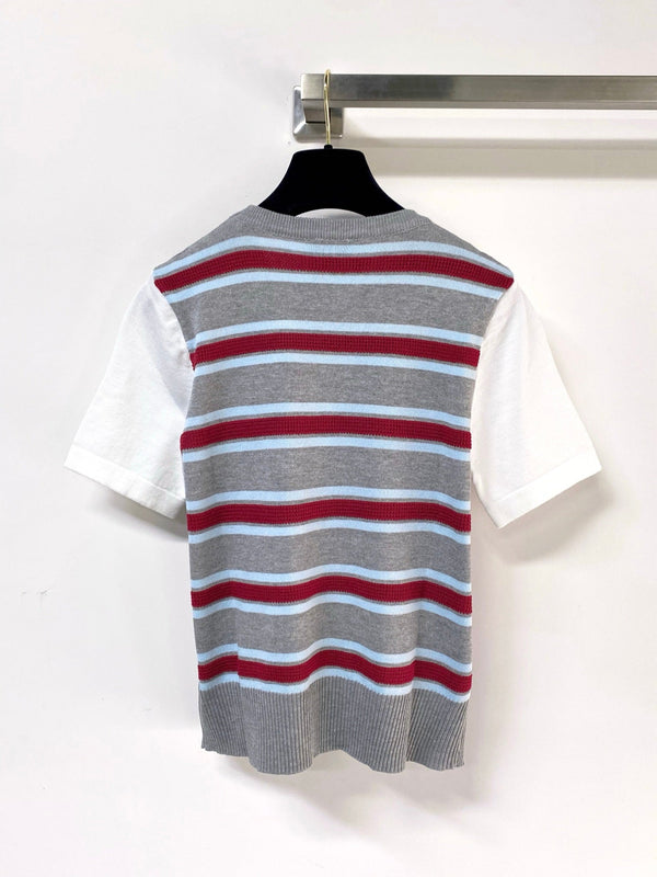 Chanel Short-Sleeve T-Shirt Gray in Acrylic 287140