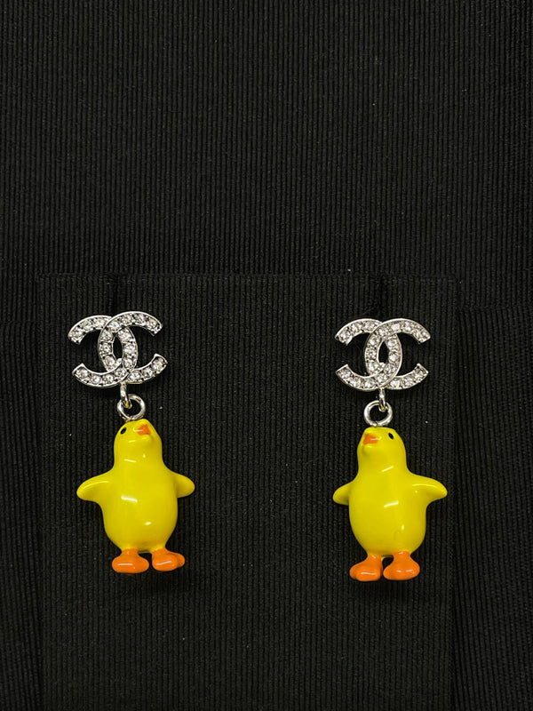 Chanel Double C Chicken Earrings