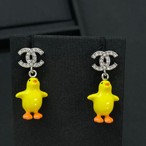 Chanel Double C Chicken Earrings